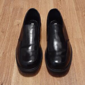 Nunn Bush Men's Dynamic Comfort Black Leather Slip On Shoes Size 9.5M